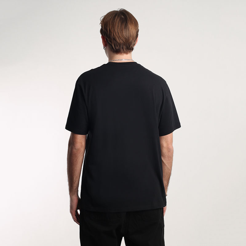 мужская черная футболка Carhartt WIP Standart Crew Neck T-Shirt I029370-black/black - цена, описание, фото 4
